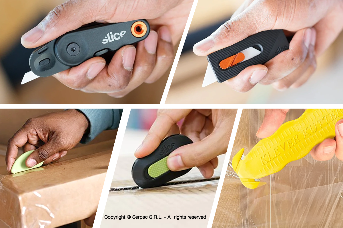 Cutter di sicurezza tascabili, pratici e sicuri anche in ambienti produttivi