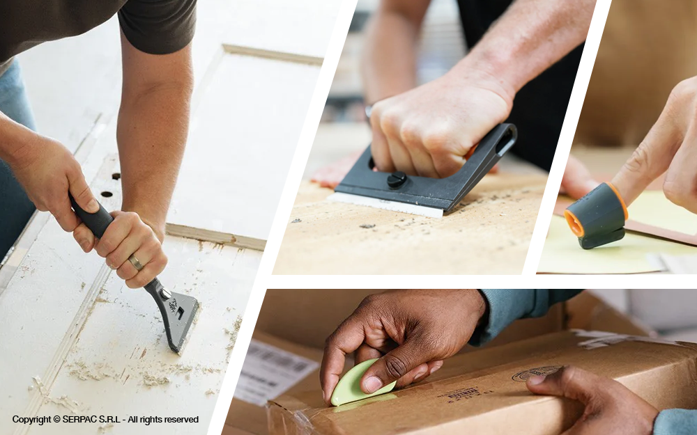 Cutter di precisione e raschietti antinfortunio